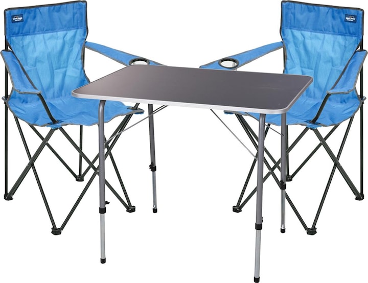 Mojawo 3-piece camping furniture set outdoor camping chair folding table foldable
