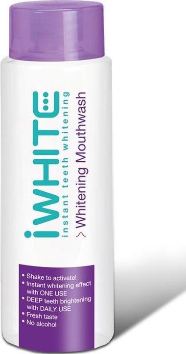Produktbild iWhite Daily Care Mouthwash with Fluoride 500ml - Instant Whitening - Cleans Whitens and Strengthens - Gum (500 ml, Mundspülung)