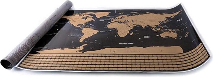 Image du produit I Am Creative Rubbel Weltkarte Scratch Map Poster 82x59cm Schwarz (82 x 59 cm)