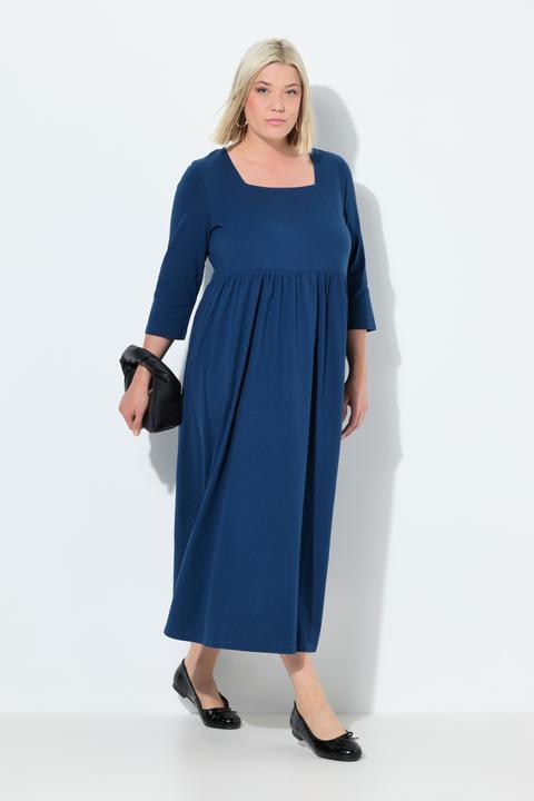 Produktbild Ulla Popken Jerseykleid, A-Linie, Carré-Ausschnitt, 3/4-Arm (42, 44)