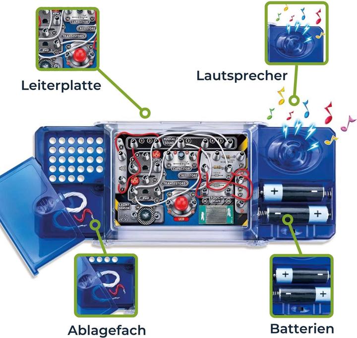 Productafbeelding Velleman Elektronisch projectpakket - 8 experimenten - LED & muziek
