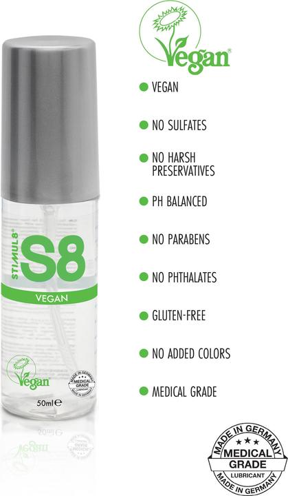 Actual product image Stimul8 S8 WB Vegan Lube 50ml (50 ml)