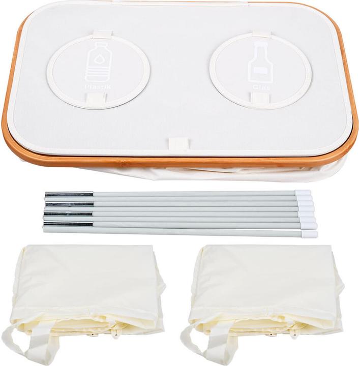 Actual product image Relaxdays Pfandflaschen-Sammelbehälter 2 Fächer (1x)