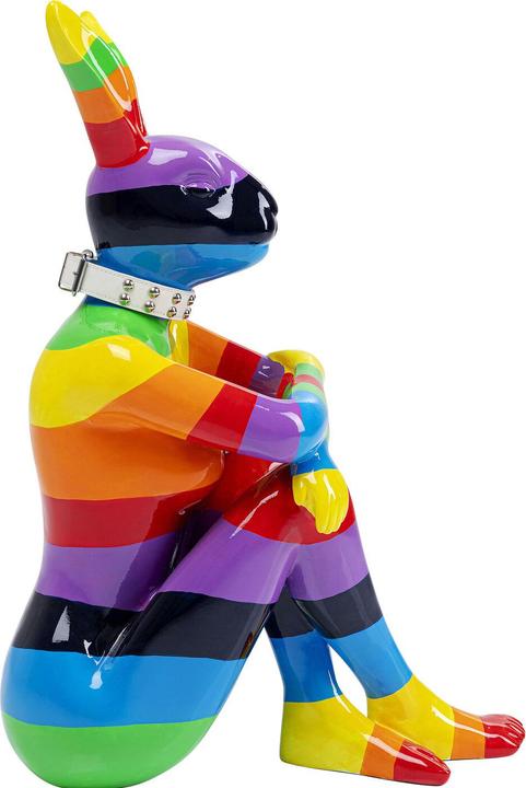 Actual product image Kare Design Deco Object Sitting Rabbit Rainbow 80cm