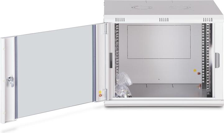 Produktbild Digitus 48,3cm 19Zoll Wandschrank 9HE SoHoline RAL7035 grau ohne Boden 505mmx600mmx450mm (9 HE, 19 Zoll Rack)