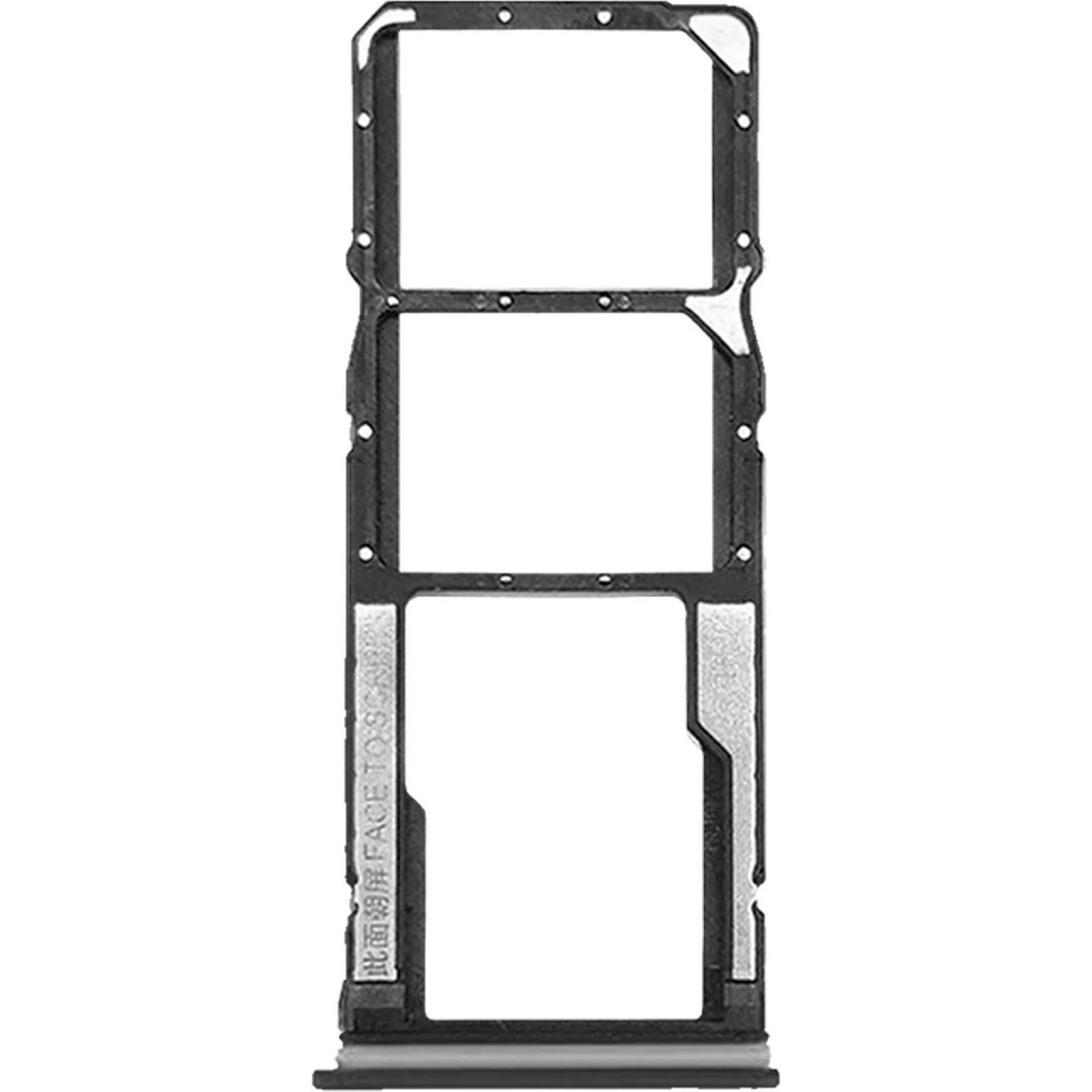 Clappio Ersatz Sim-Halter (SIM-Halterung, Xiaomi Redmi 10C), Mobilgerät Ersatzteile, Schwarz