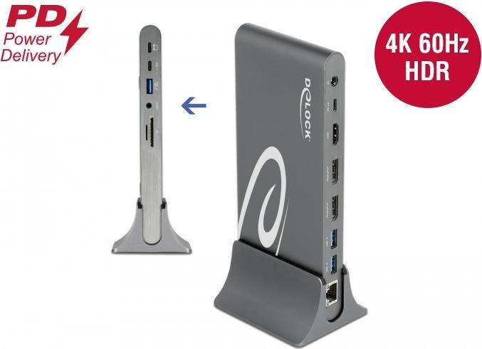 Immagine prodotto Delock Docking station USB-C - USB/SD/LAN/HDMI/DP (USB-C, 9 porte)