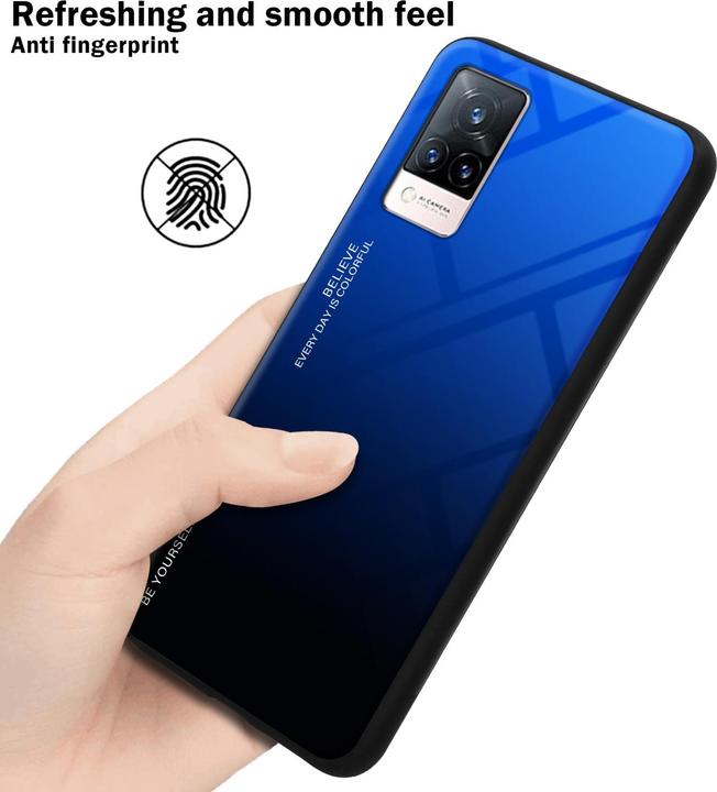 Produktbild Cadorabo TPU 2 Farben Glas Hülle (Vivo V21)