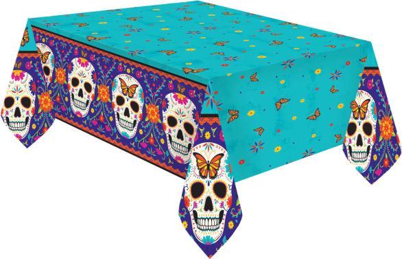 Actual product image Amscan Tablecloth Day Of The Dead 2021 Paper 120 x 180 c (120 x 180 cm)
