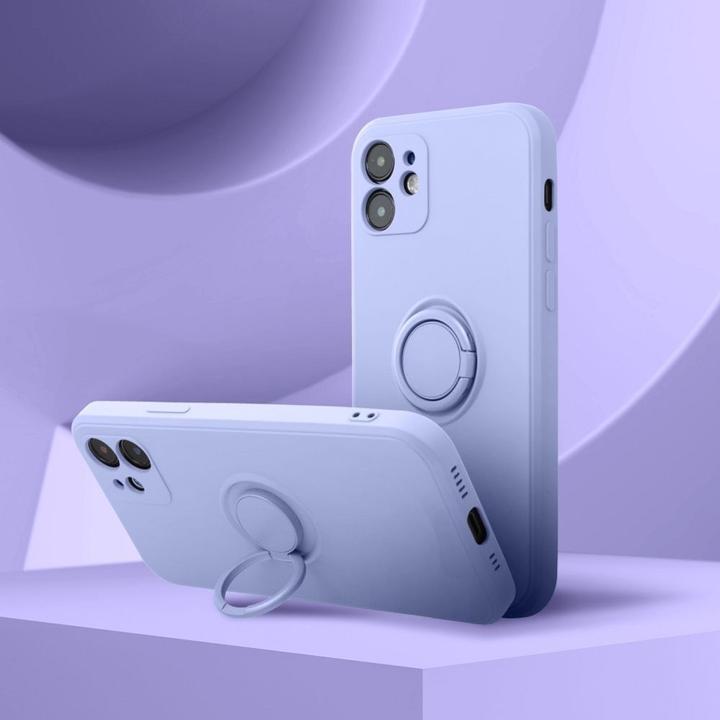Actual product image OEM Back panel cover SILICONE RING case for SAMSUNG S25 Ultra violet