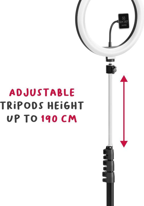 Produktbild Celly Tripod With Light Ring Clickghostusbbk (Ringlicht)