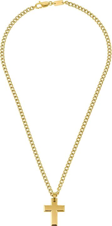 Image du produit S.Oliver Collier pour homme, acier inoxydable | croix (Acier inoxydable, 50 cm)