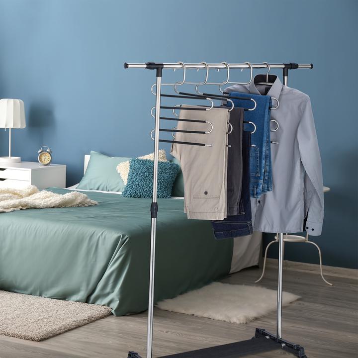 Actual product image Relaxdays 4x multiple trouser hangers (1 x)