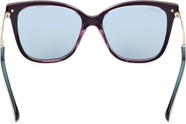 Actual product image Max&Co. Injected Violet Blue Round Sunglasses