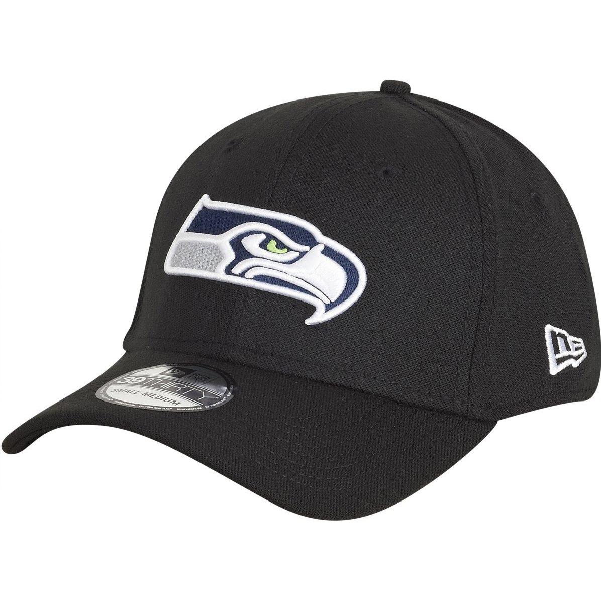 New Era, Herren, Cap, 39Thirty Stretch NFL Seattle Seahawks, Schwarz, (L)