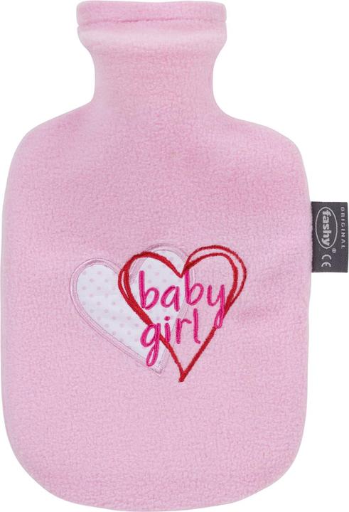 Fashy bouillotte enfant rose baby girl housse polaire thermoplastique (0.80 l)