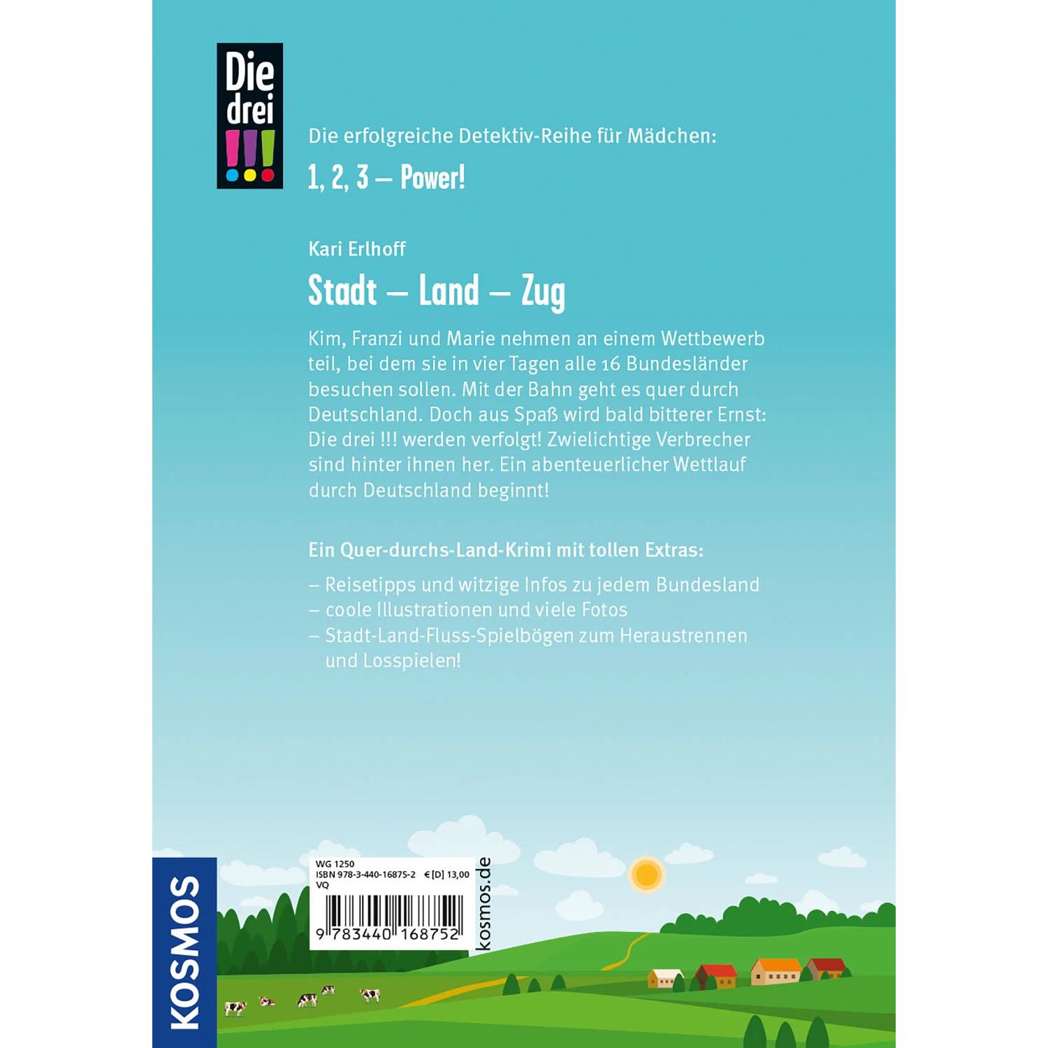 Thumbnail - Die drei!!!, Stadt - Land - Zug, Kinderbücher von Andrea Jansen, Kari Erlhoff