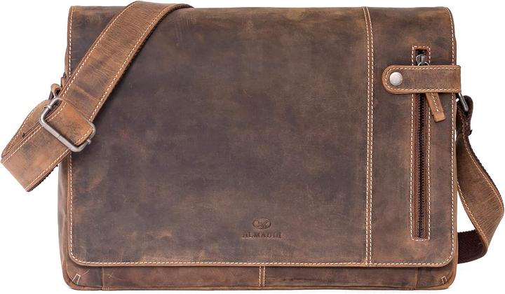 Immagine prodotto Almadih Ledertasche mit Laptop Fach (15")