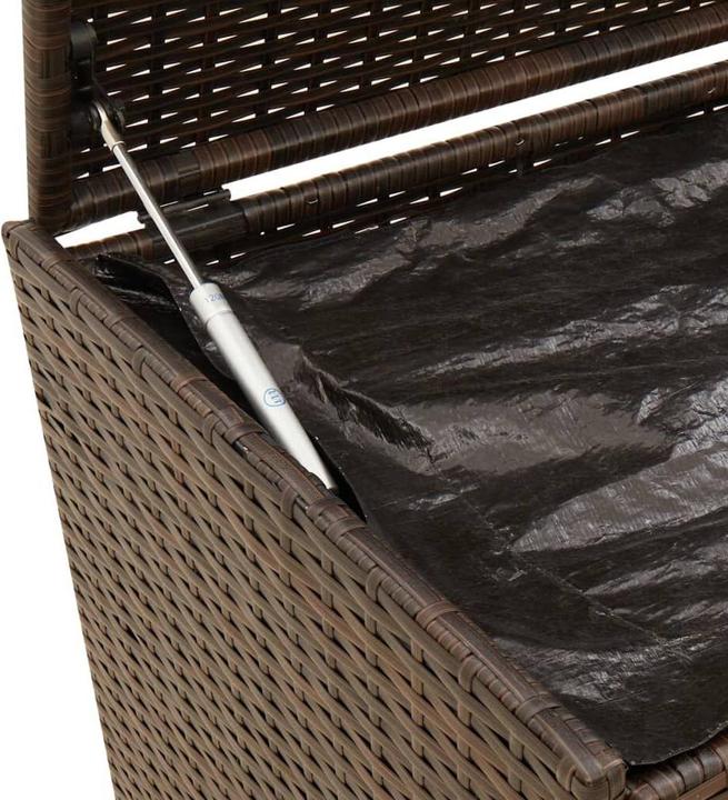 Actual product image vidaXL Gartentruhe mit Rollen 190L