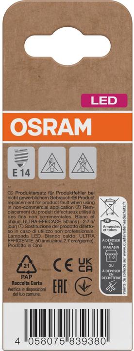 Actual product image Osram LED Classic (E14, 255 lm, 1x)