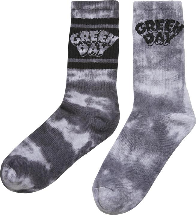 Produktbild Merchcode Green Day Tie Die Socks 2-Pack - 139833 (2er Pack, 43 - 46)