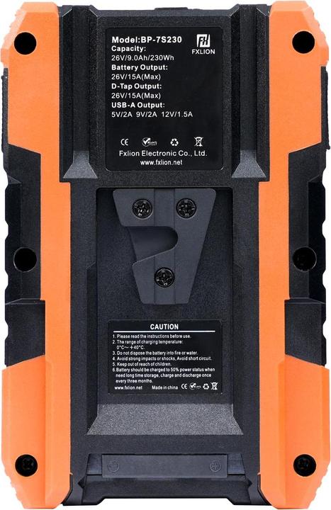 Actual product image Fxlion 26 V 230 Wh, V-mount