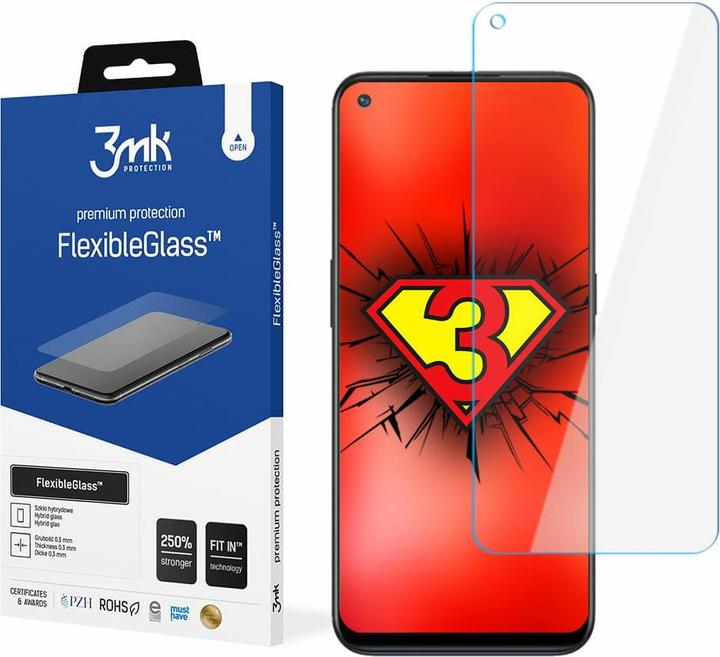 Actual product image 3MK hybrid glass Flexible 2.5D for OnePlus Nord N10 5G (1 pcs., OnePlus North N10 5G)