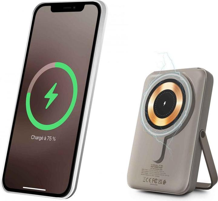 Actual product image Urban Factory WIFI MAGNEE POWERBANK 10.000MAH GREY (10000 mAh)