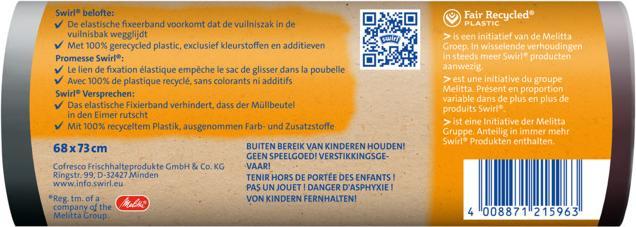Produktbild Swirl Fixierband Müllbeutel (10x, 60 l)