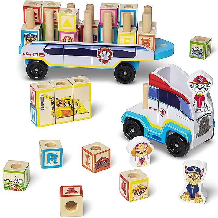 Image du produit Melissa & Doug Blocs de bois ABC Camion