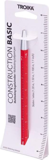 Image du produit Troika Stylo à Bille Construction Basic Rouge (Rouge, 1 x)