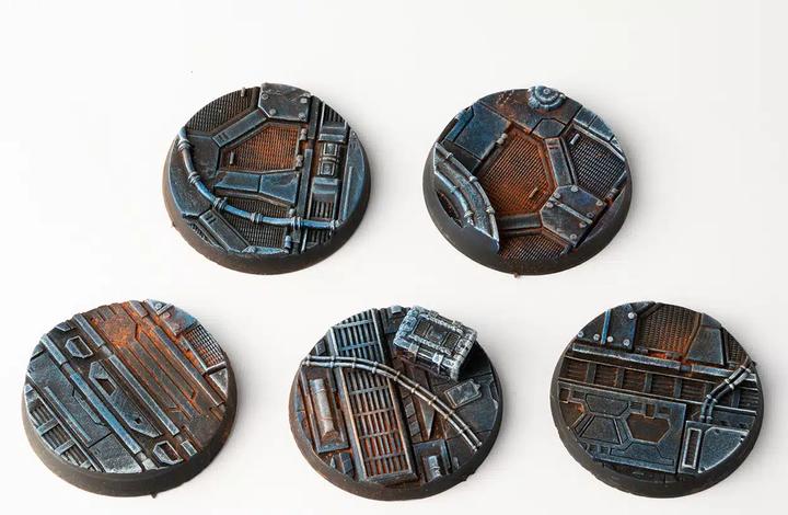 Gamers Grass Spaceship Corridor - Round 40mm (x5) (Matières plastiques)