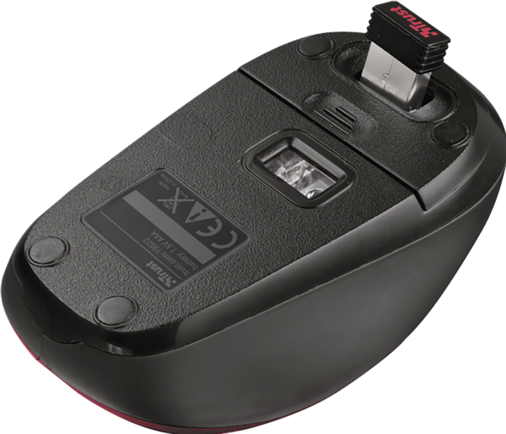 Actual product image Trust Yvi Wireless Mini Mouse red (Wireless)