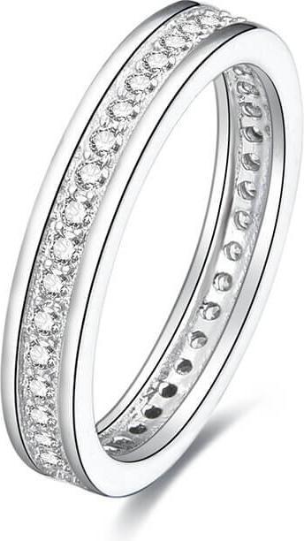 Immagine prodotto Beneto Anello in argento con zirconi AGG26 - Circuito: 52 mm (52, 925 Argento)