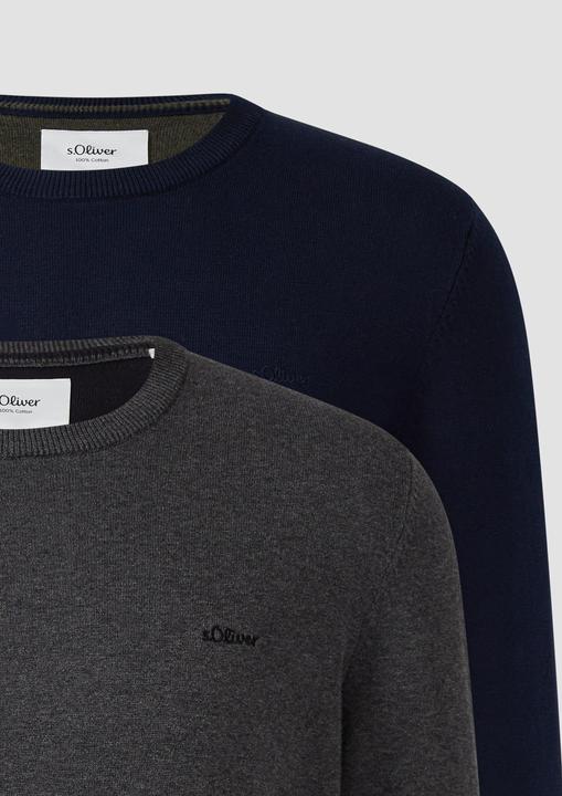 Produktbild s.Oliver Strickpullover Strickpullover im Doppelpack (XL)
