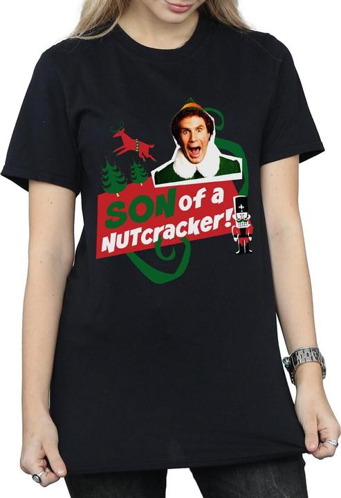 Image du produit Elf - T-shirt SON OF A NUTCRACKER BOYFRIEND FIT - Femme (XL)