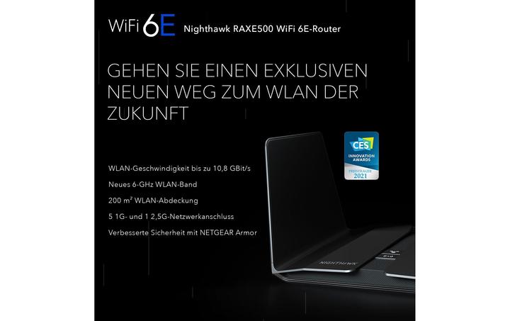 Productafbeelding Netgear WL Router RAXE500-100EUS AXE11000 Nighthawk