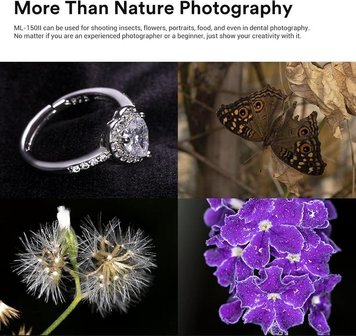 Productafbeelding Godox ML150II Macro Ringflitser (Macroflitser, Canon, Sony, Nikon, Pentax, Olympus, Fuji, Leica)