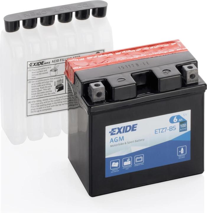Exide Agm (12 V, 6 Ah, 100 A)
