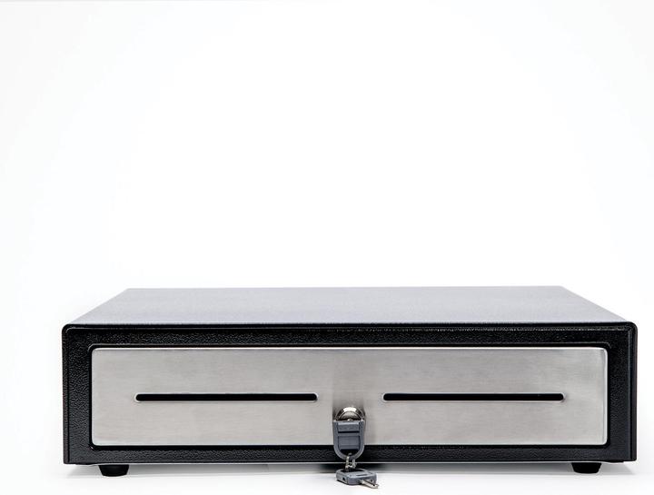 Actual product image Star Micronics CD4-1416BKSS48 - Cash Drawer, Black, Stainless Steel, 350mm
