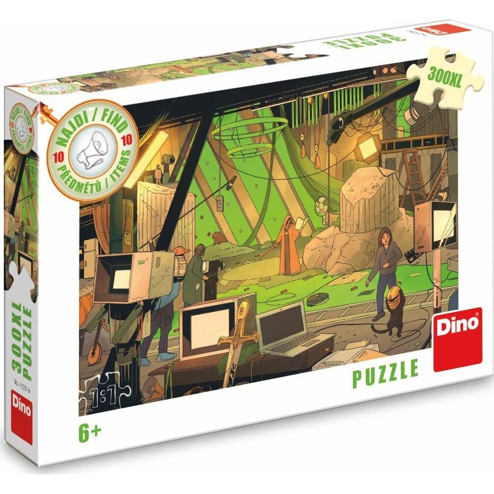 Dino Puzzle Finde 10 Objekte: Film XL 300 Teile