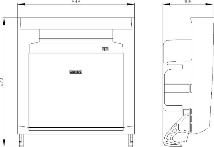 Actual product image Siemens Handle insert 3NP1963-1GA00 1 pc.