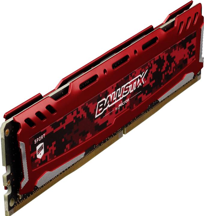 Produktbild Crucial Sport LT 32GB DDR4 KIT 16GBx2 3200 DIMM 288pin red DR (2 x 16GB, 3200 MHz, DDR4-RAM, DIMM)