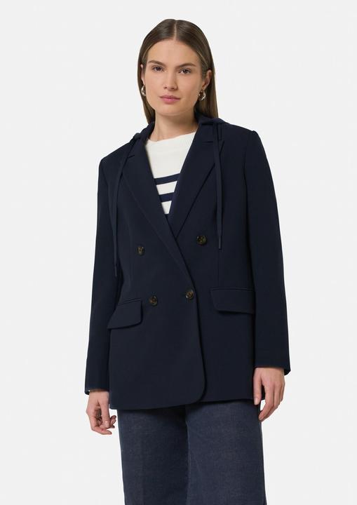 Produktbild Comma Indoor-Blazer Doppelreihiger Blazer mit abnehmbarer Kapuze (38)