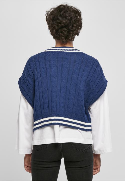 Produktbild Urban Classics Ladies Cropped Knit College Slipover (L)