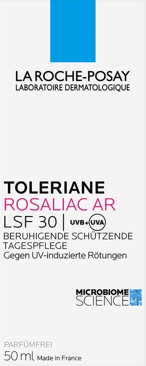 Valori nutrizionali e ingredienti La Roche Posay Toleriane Rosaliac AR (Crema solare viso, SPF 30, 50 ml, 75 g)