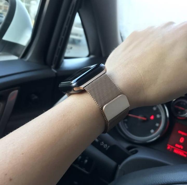 Image du produit PhoneLook Bracelet milanais en acier or vintage 38mm / 40mm / 41mm (38 mm, 40 mm, 41 mm, Aluminium)