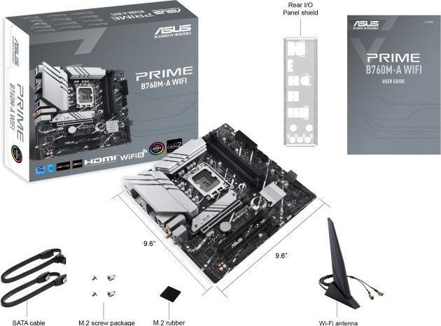 Produktbild ASUS PRIME B760M-A WIFI (LGA 1700, Intel B760, mATX)