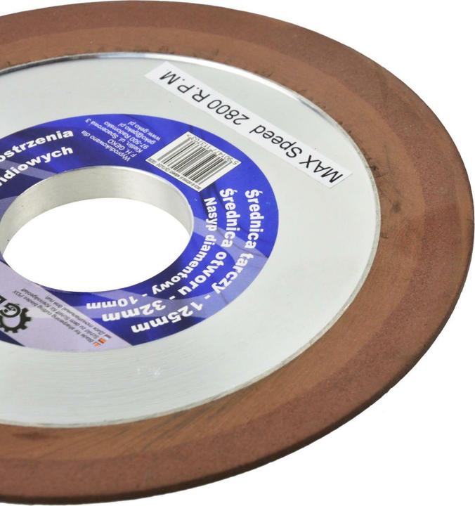 Immagine prodotto GEKO Mola di affilatura per coltello da taglio, 125x10x32mm, spessore 2mm