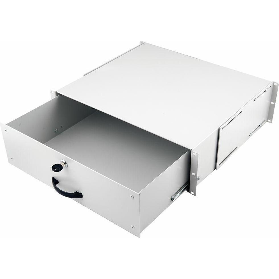 equip Cassetto per armadi server 3U, con chiusura a chiave gr, Accessori per armadio rack, Grigio